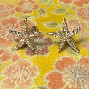 Silver Starfish Earrings